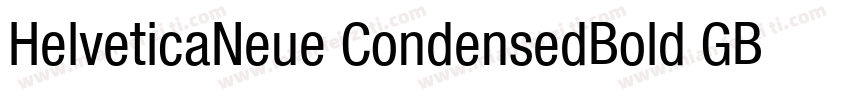 HelveticaNeue CondensedBold GBpc EU字体转换